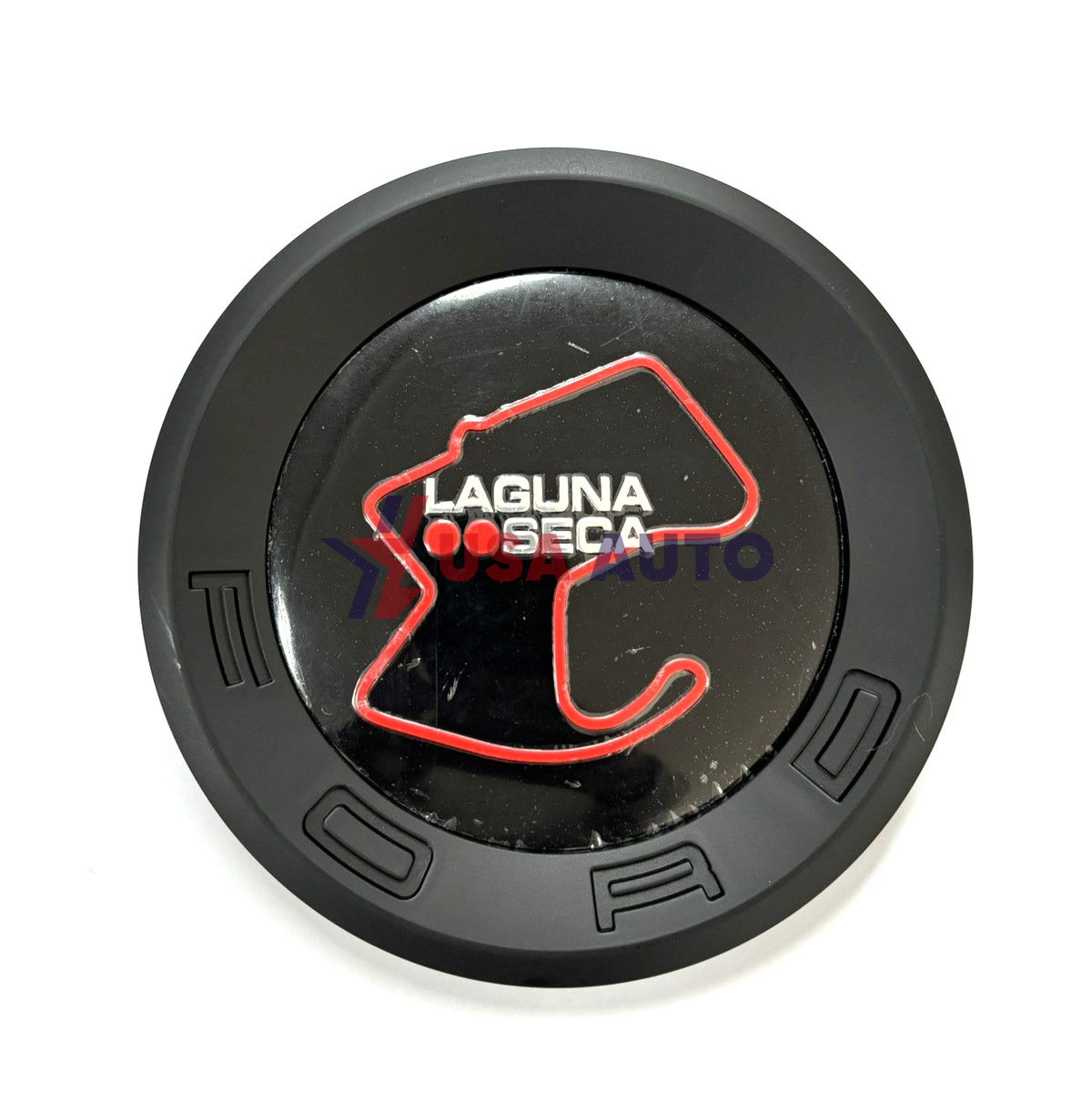 ემბლემა საბარგულის MUSTANG LAGUNA SECA 150mm შავი (ABS პლასტმასი)