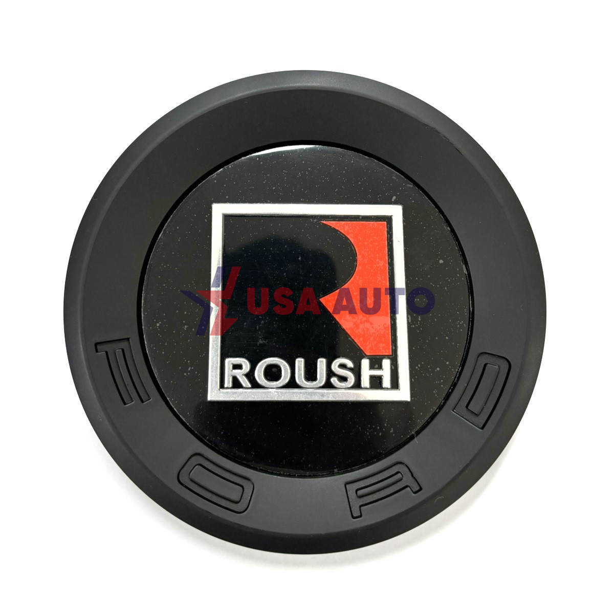 ემბლემა საბარგულის MUSTANG ROUSH 150mm შავი (ABS პლასტმასი)