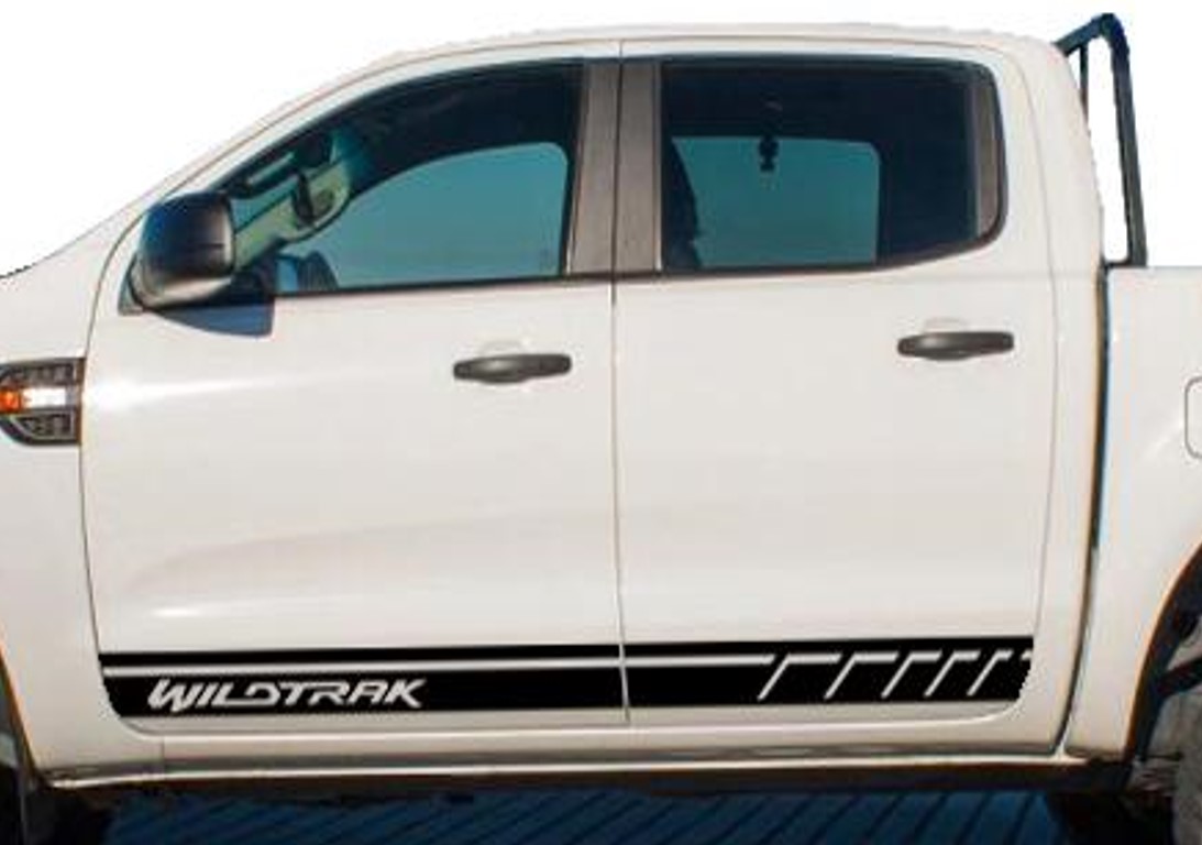 სტიკერი RANGER 2012-2020 კარის ქვედა ზოლზე (კომპლექტი-2ც) შავი მატე