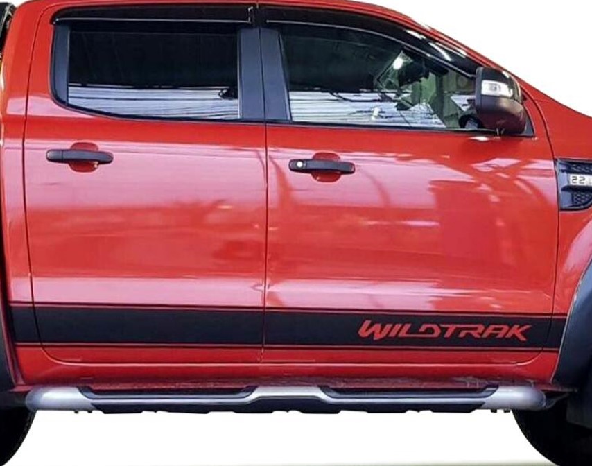 სტიკერი RANGER 2012-2020 კარის ქვედა ზოლზე (კომპლექტი-2ც) შავი მატე